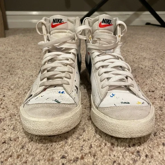 Nike Blazer Mid 77 Splatter High-Top Sneakers - Picture 3 of 5